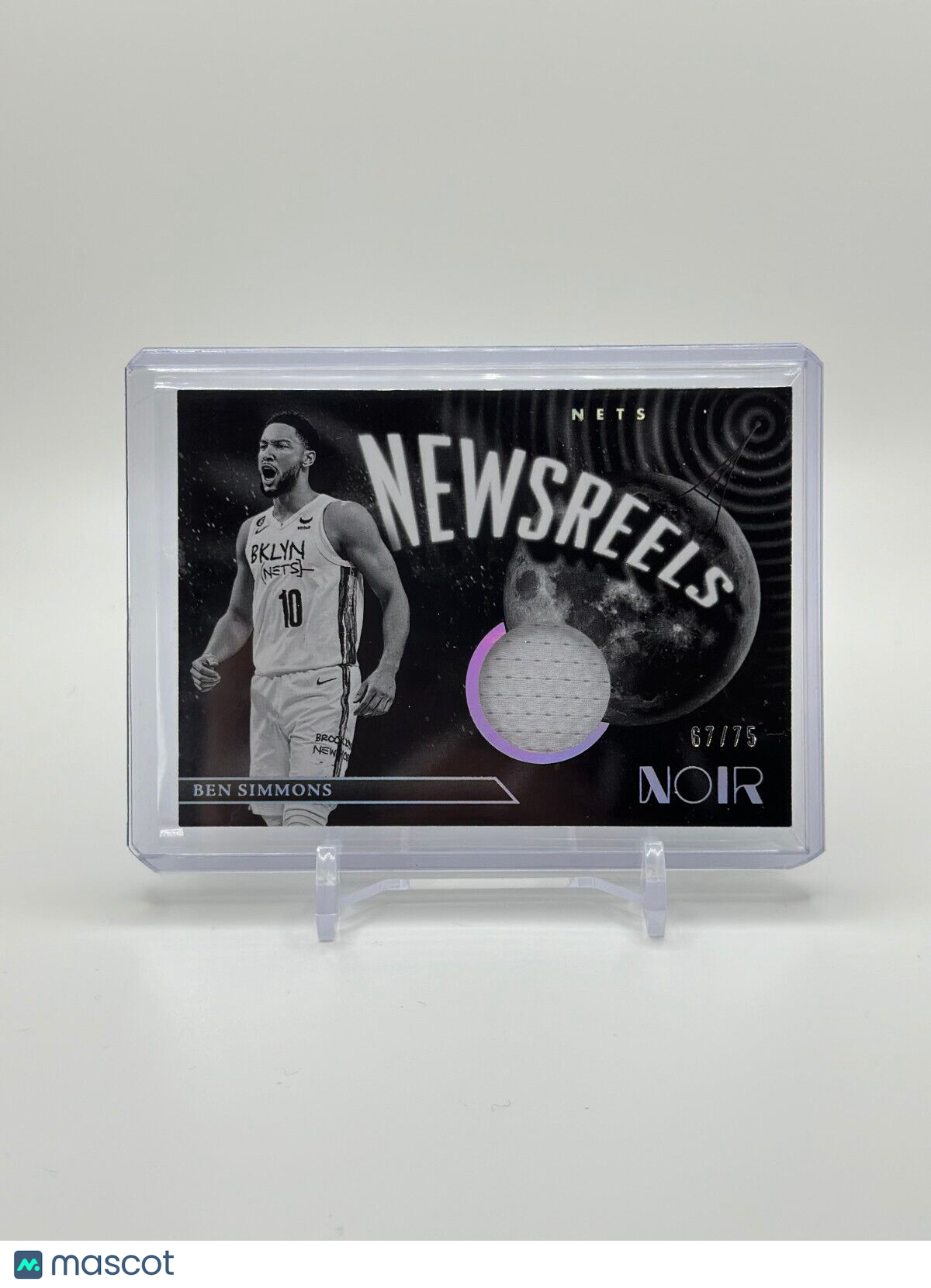 2022-23 Noir Ben Simmons Newsreels Jerseys /75 #NJ-BEN