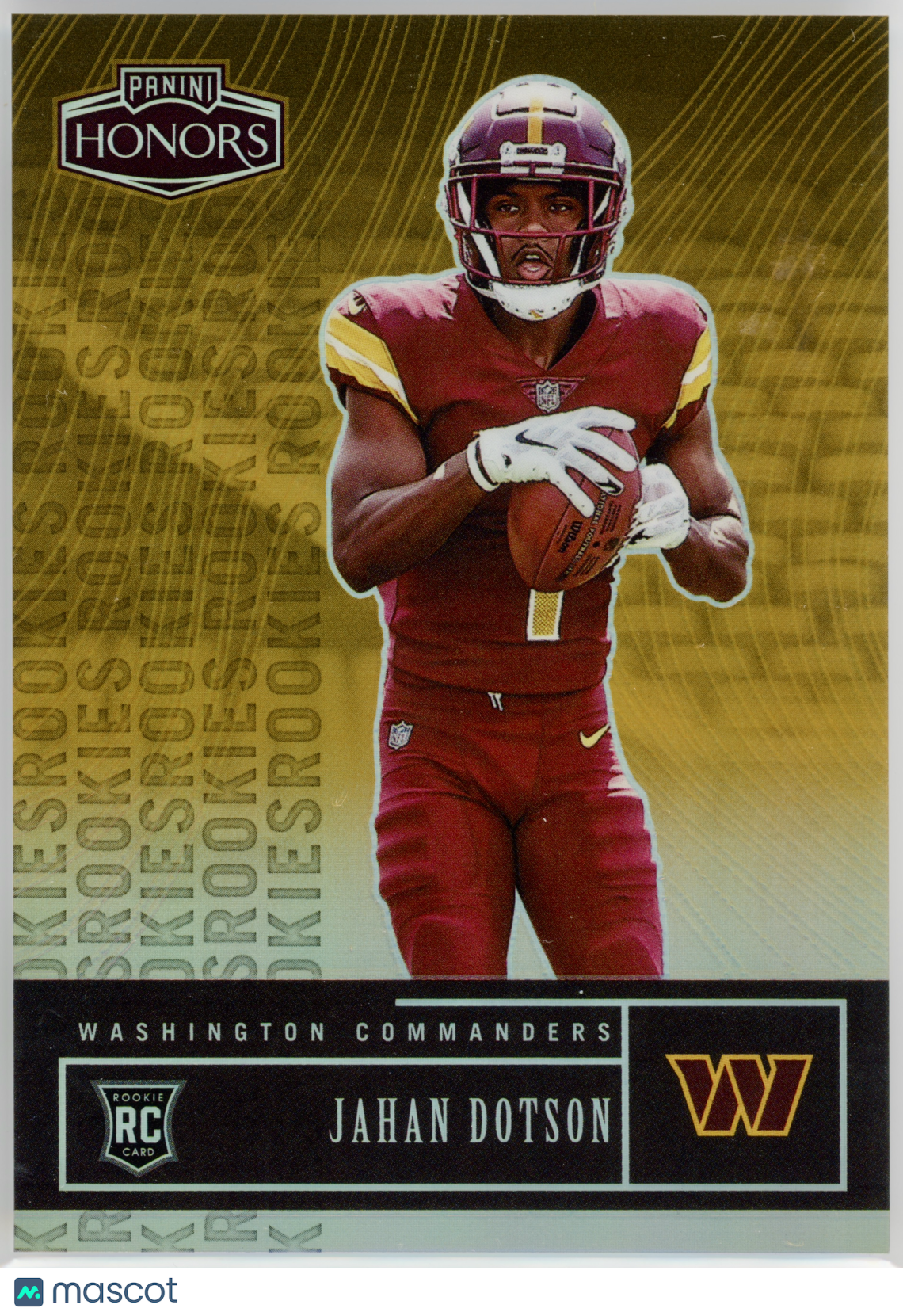 2022 Panini Honors Jahan Dotson Orange /20 #42