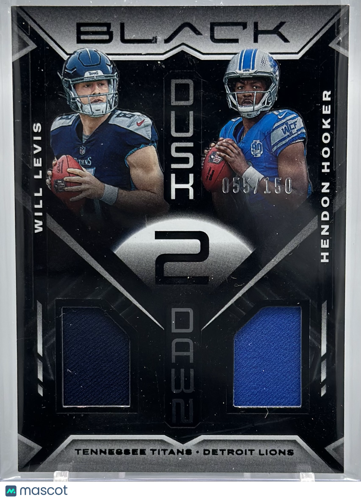 2023 Panini Black Hendon Hooker Will Levis Dusk 2 Dawn /150 #D2D-4