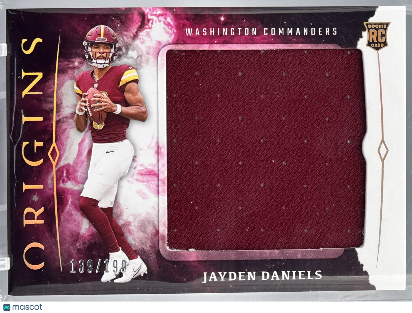 2024 Panini Origins Jayden Daniels Rookie Jumbo Jerseys /199 #RJJ-JDA