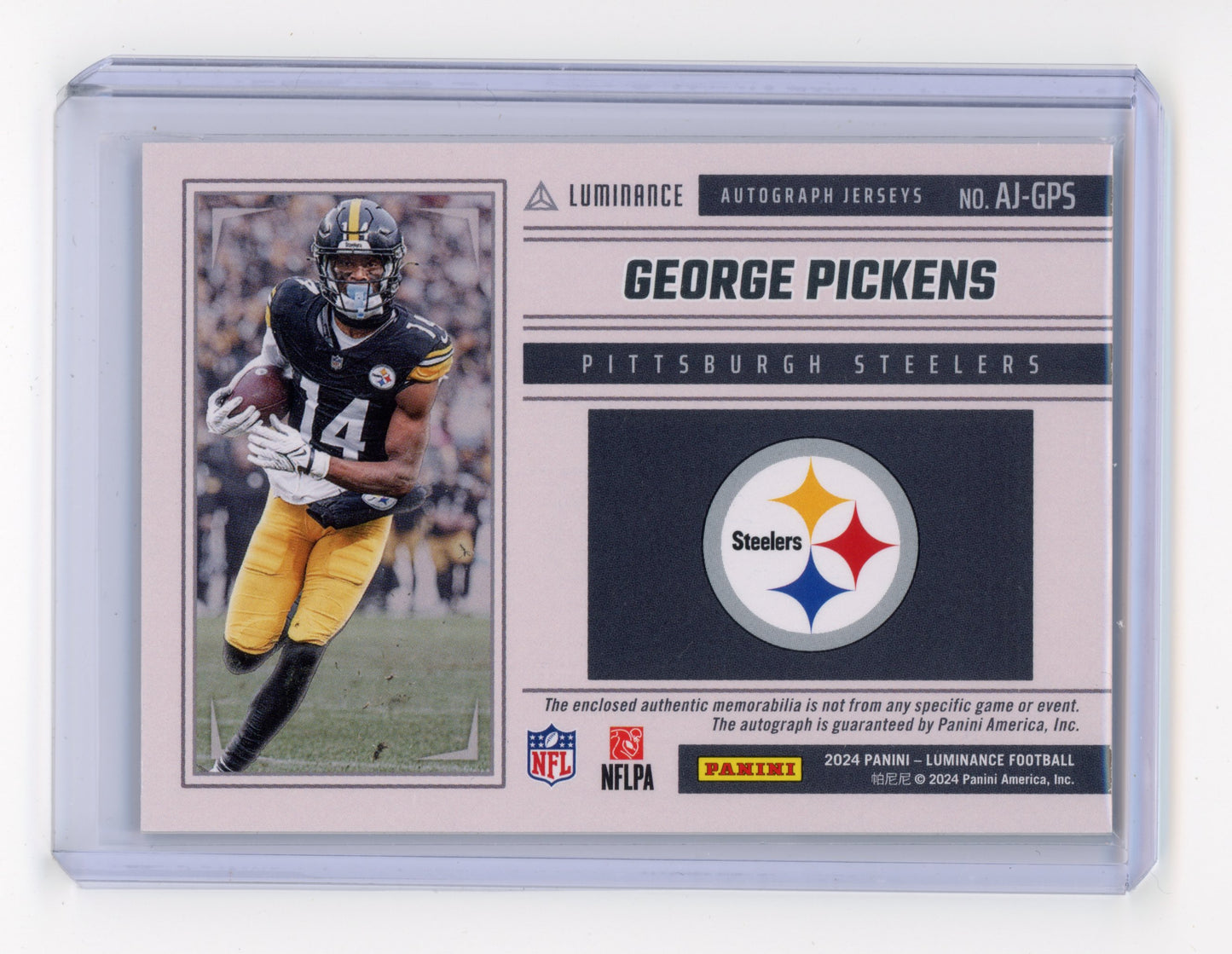 2024 Panini Luminance George Pickens Autograph Jerseys 093/100 #AJ-GPS