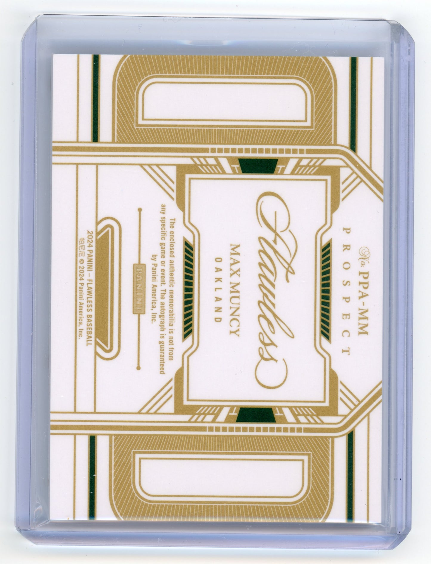 2024 Panini Flawless Max Muncy Prospect Patch Autographs Ruby 11/20 #PPA-MM