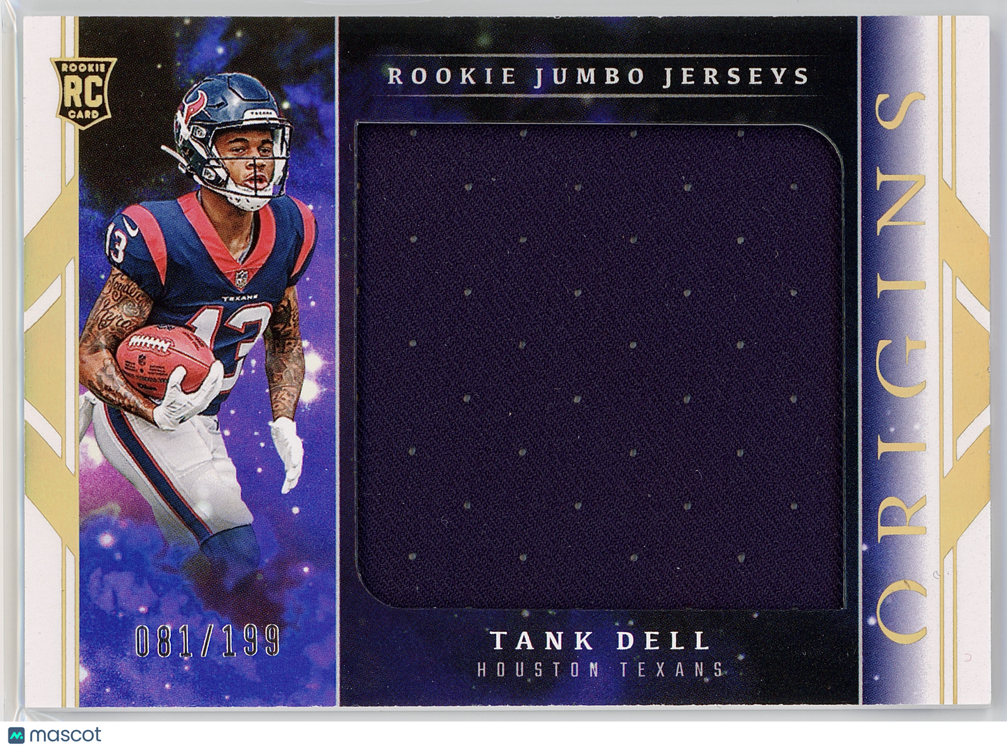 2023 Panini Origins Tank Dell Rookie Jumbo Jerseys /199 RC #RJJ-TD