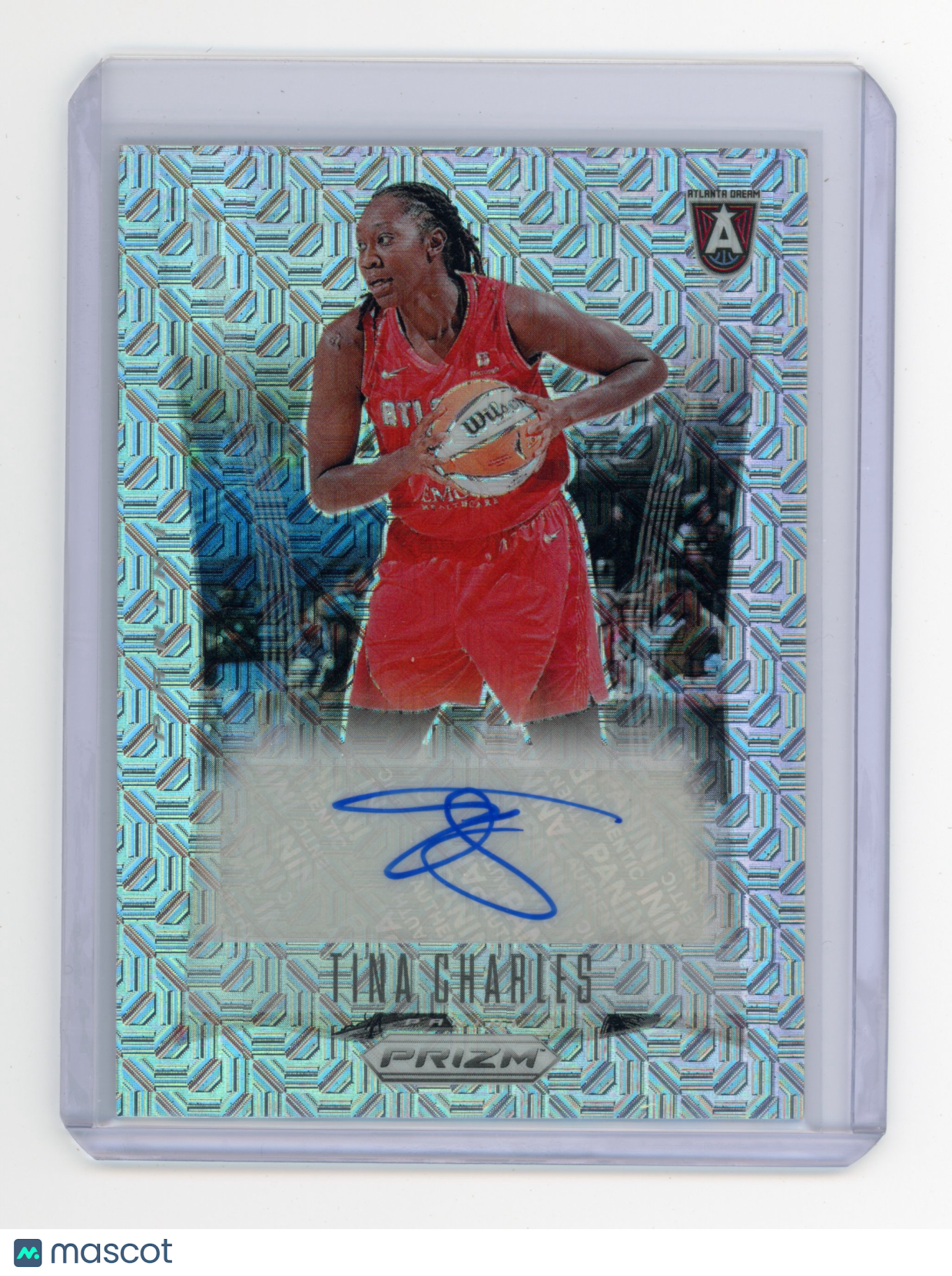 2024 Panini Prizm Tina Charles Throwback Autograph Mojo 25/25 #TB-TC