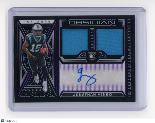 2023 Panini Obsidian Jonathan Mingo Rookie Jersey Ink Purple /75 #RJT-JMI