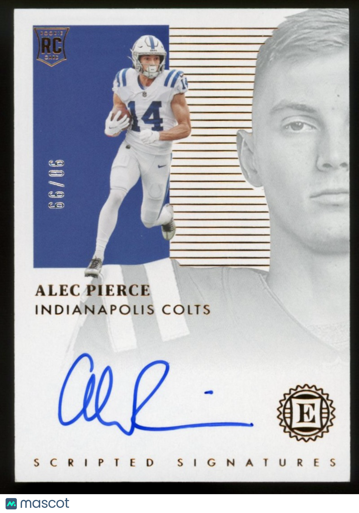 2022 Panini Encased Alec Pierce Scripted Signatures /99 #SS-AP RC