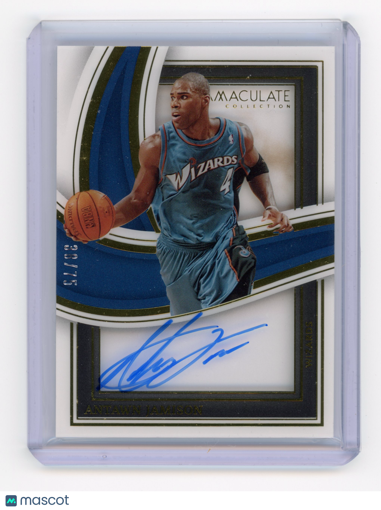 2022 Panini Immaculate Antawn Jamison Shadow Box Signatures 38/75 #SBS-AJA