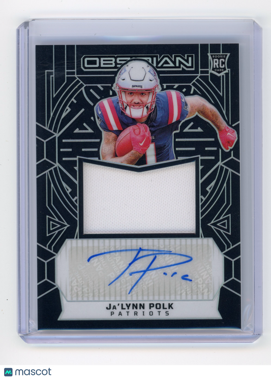 2023 Panini Obsidian Ja'Lynn Polk Rookie Jumbo Jersey Autographs /299 #RJJ-JPK