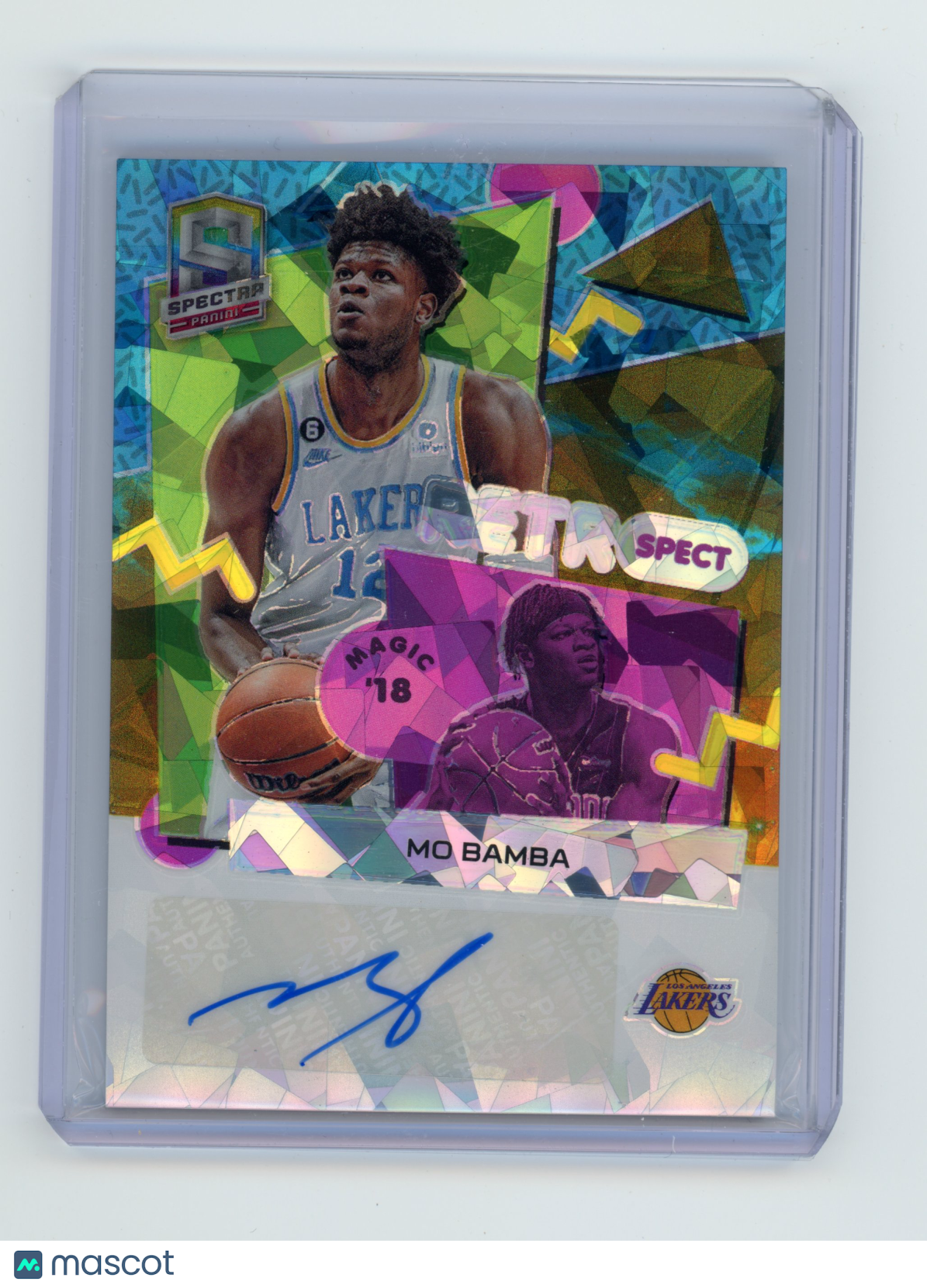 2022 Panini Spectra Mo Bamba Retrospect Autographs Astral /49 #RSA-MOB