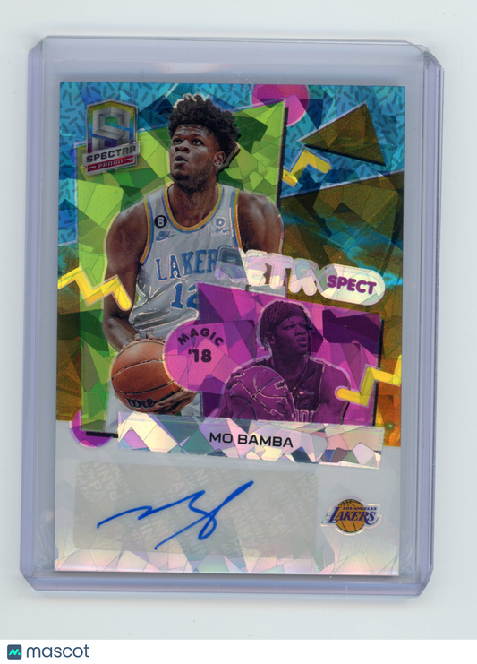 2022 Panini Spectra Mo Bamba Retrospect Autographs Astral /49 #RSA-MOB