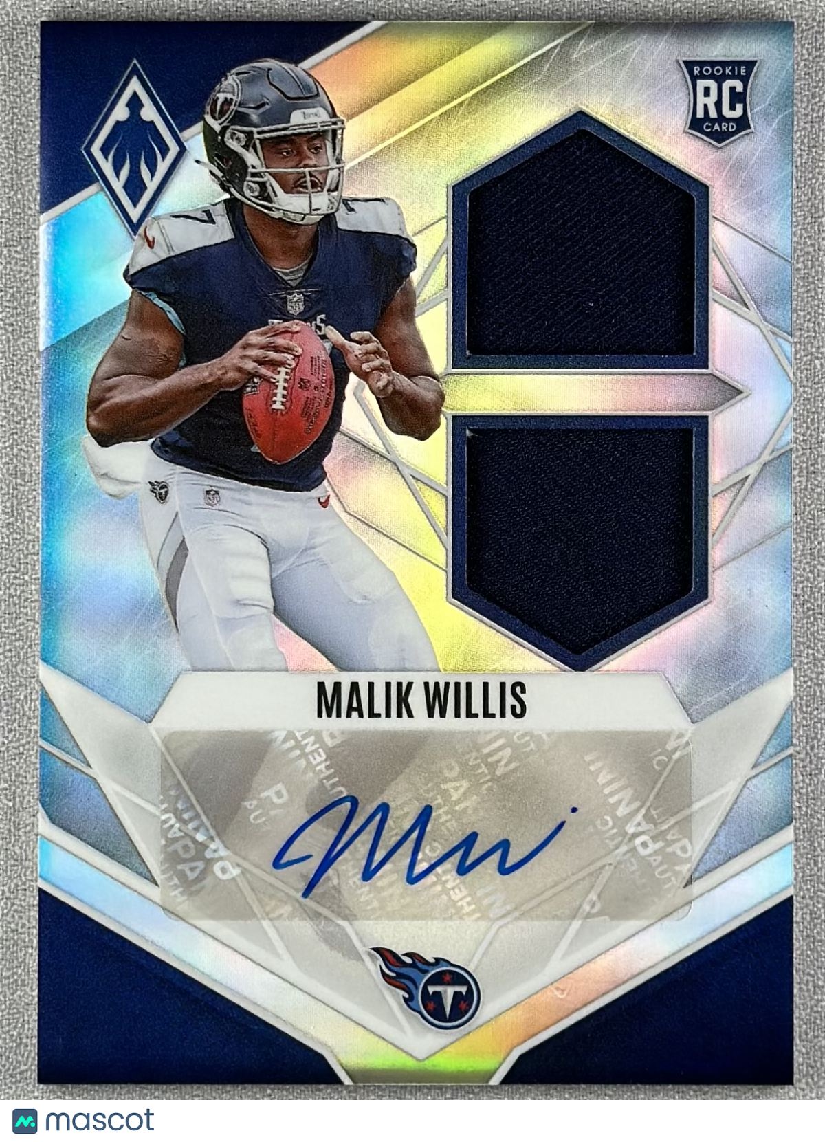 2022 Panini Phoenix Malik Willis Rookie Auto Dual /75 #RAD-MW RC