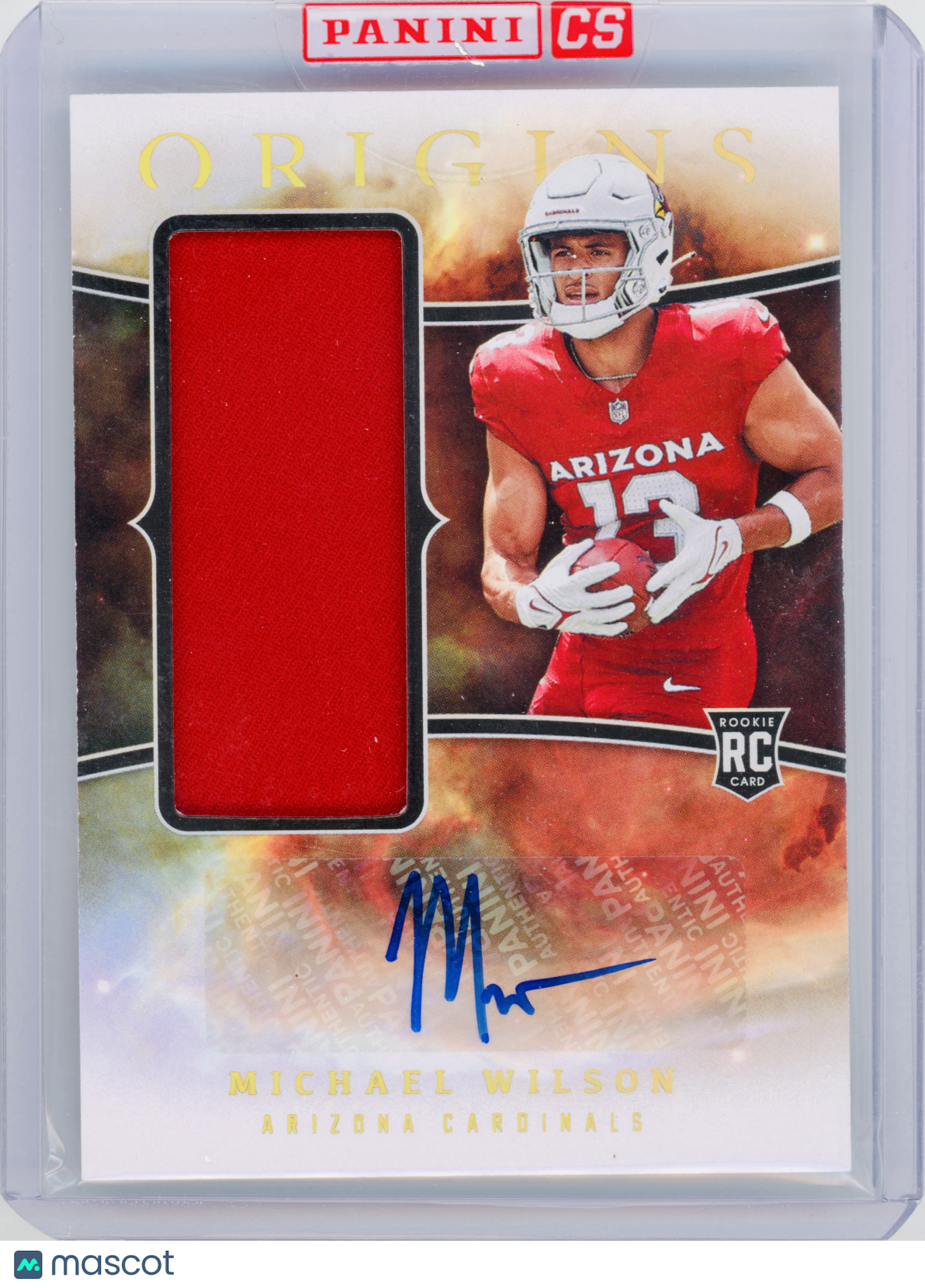 2023 Panini Origins Michael Wilson Rookie Jumbo Jersey Autographs RC #RJJA-MW