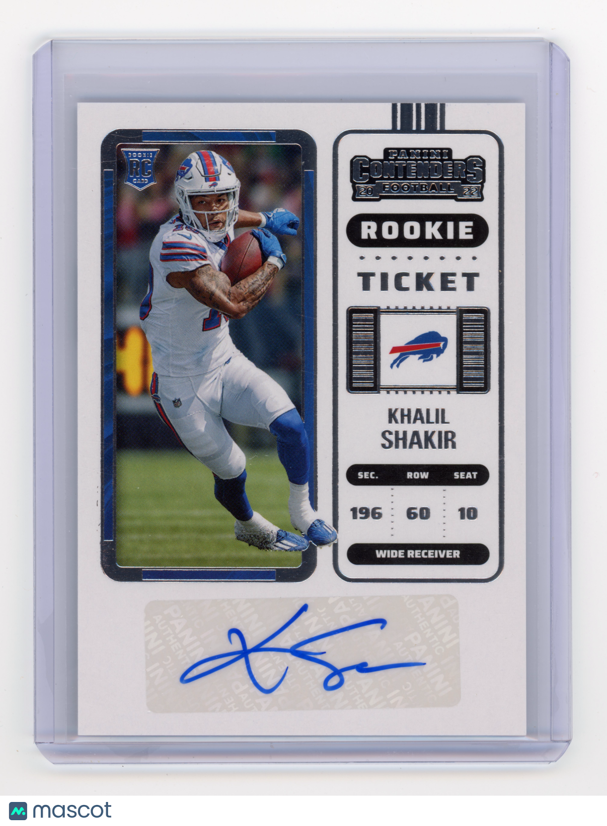 2022 Panini Contenders Khalil Shakir Rookie Ticket Autograph #219