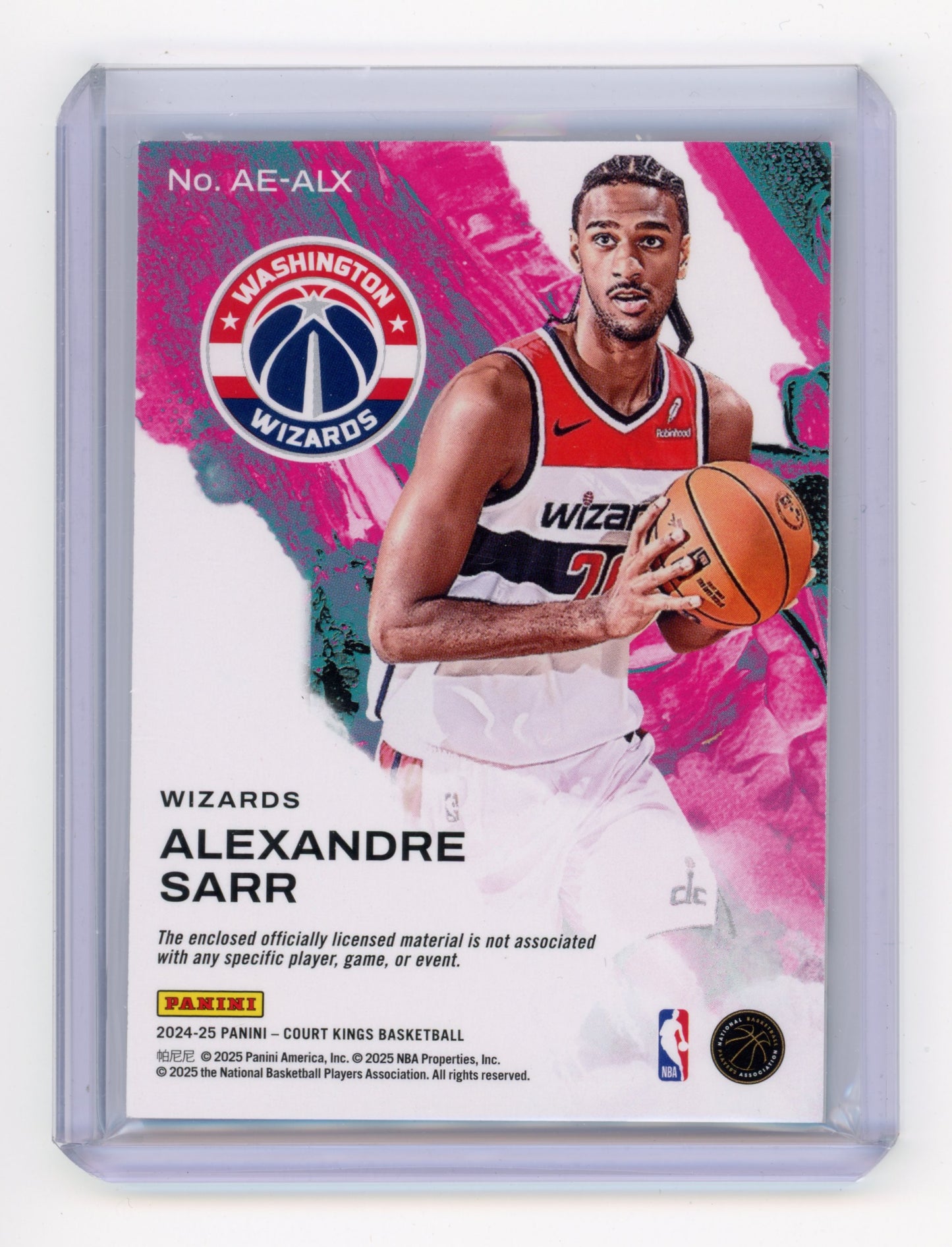 2024 Panini Court Kings Alexandre Sarr Artistic Endeavors #AE-ALX
