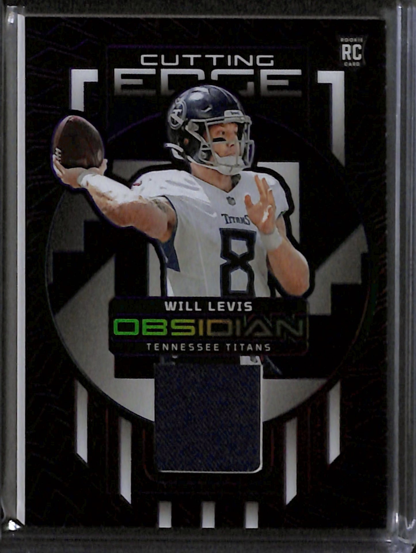2023 Panini Obsidian Will Levis Cutting Edge Memorabilia Purple /75 #CEM-WLE