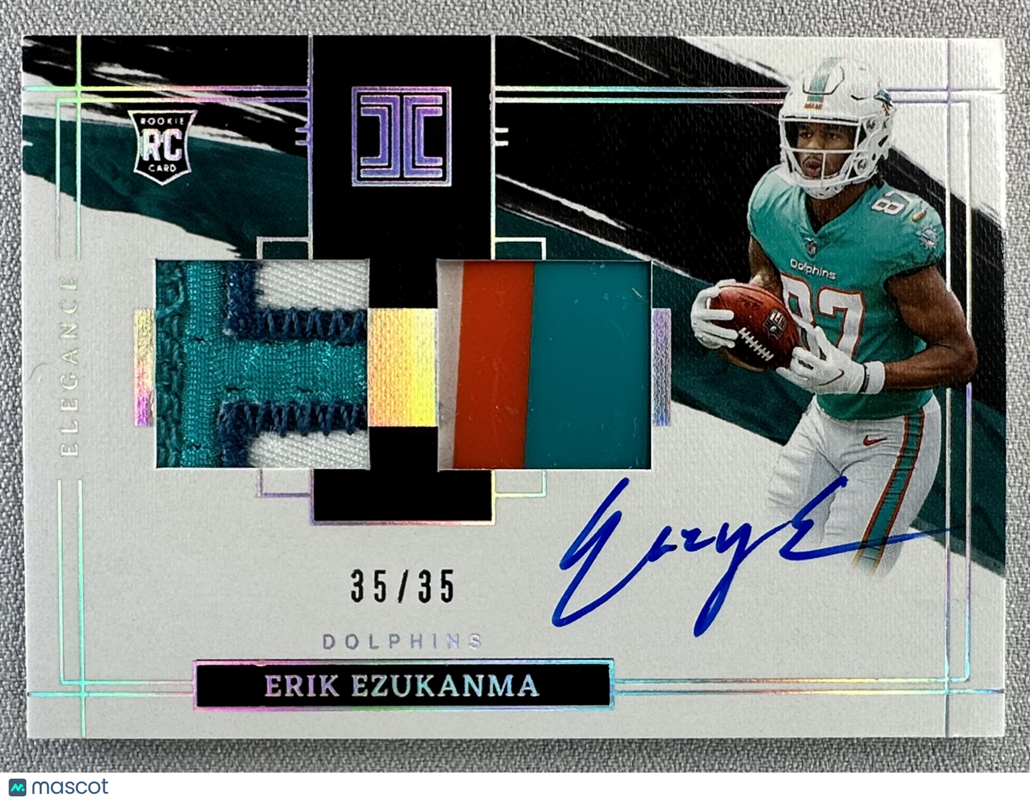 2022 Panini Impeccable Erik Ezukanma Elegance RPA /35 #137 RC