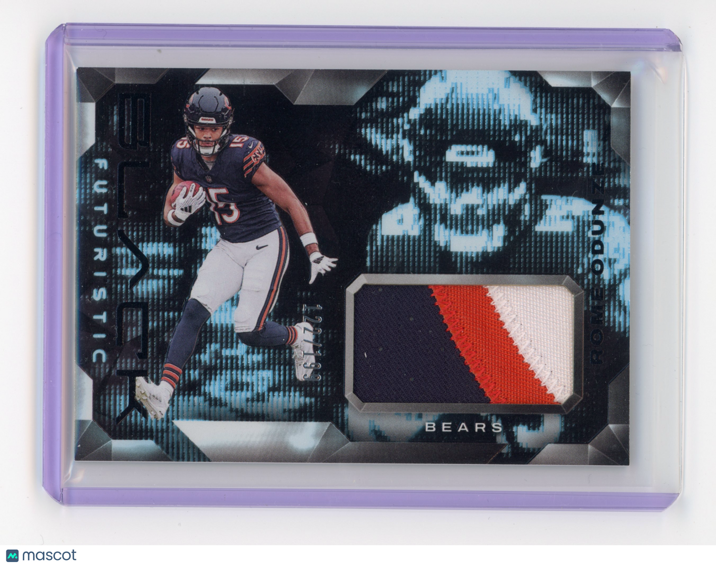 2024 Panini Black Rome Odunze Futuristic 122/199 #F-ROE