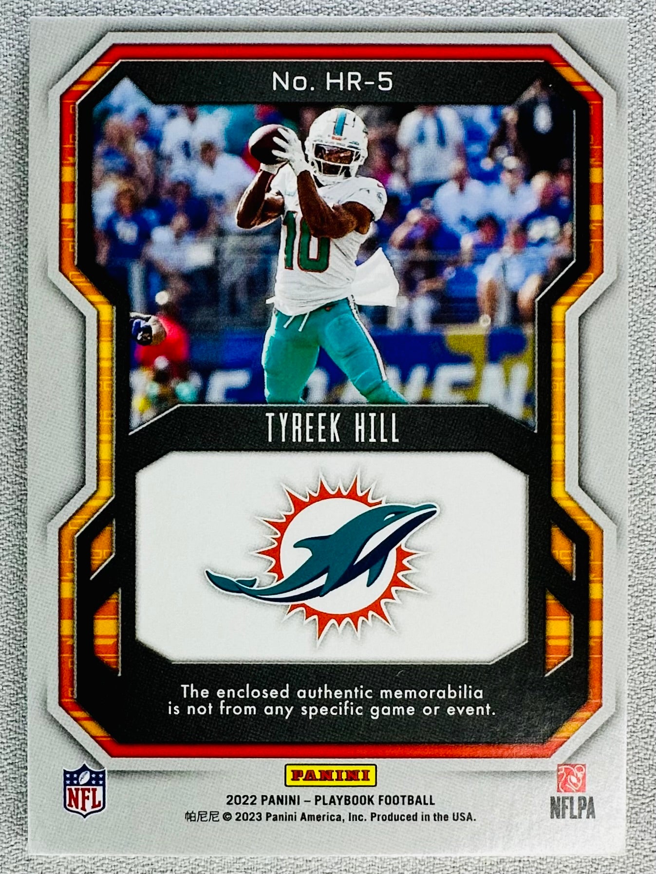 2022 Panini Playbook Tyreek Hill Hot Routes Red /25 #HR-5