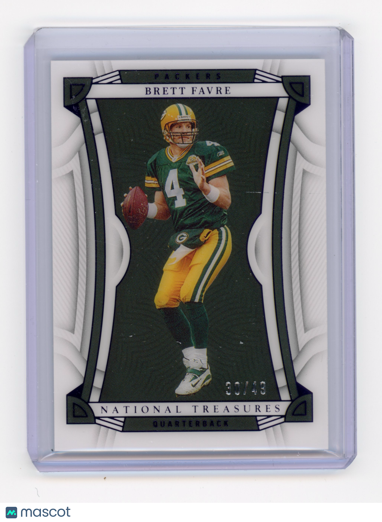 2022 Panini National Treasures Brett Favre Purple /49 #83