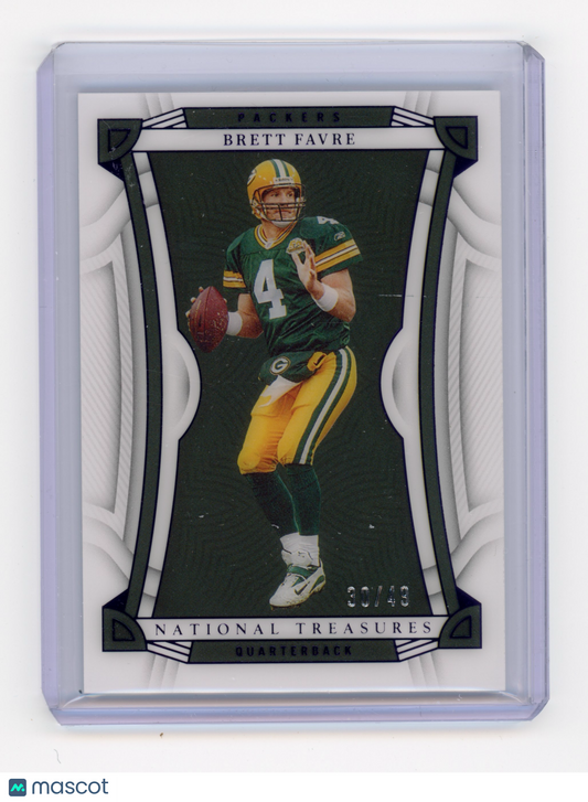 2022 Panini National Treasures Brett Favre Purple /49 #83