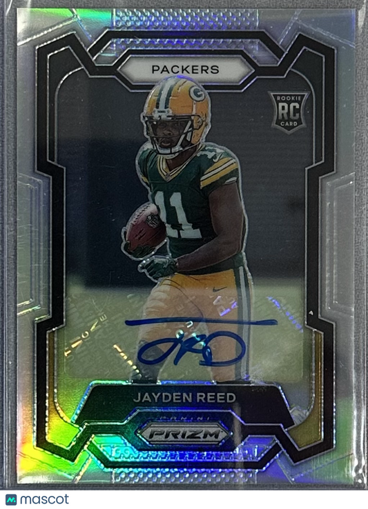 2023 Panini Prizm Jayden Reed Rookie Auto Silver #334