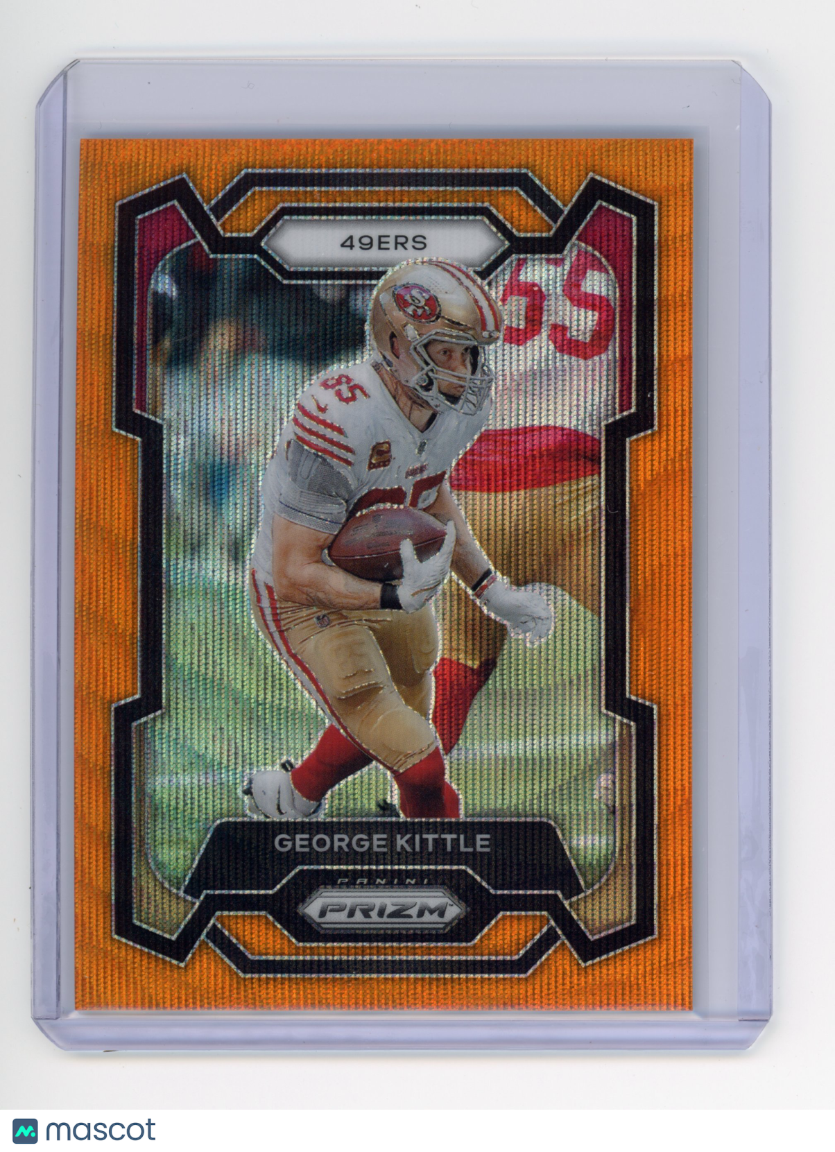 2023 Panini Prizm George Kittle Orange Wave /60 #271