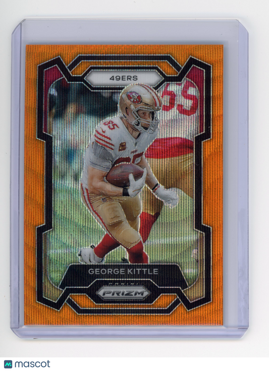 2023 Panini Prizm George Kittle Orange Wave /60 #271