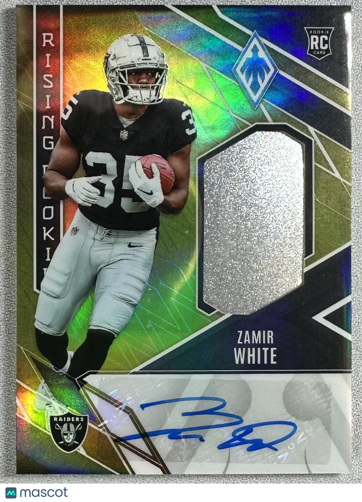2022 Panini Phoenix Zamir White Rising Rookie RPA Helmet /25 #RMS-ZW RC