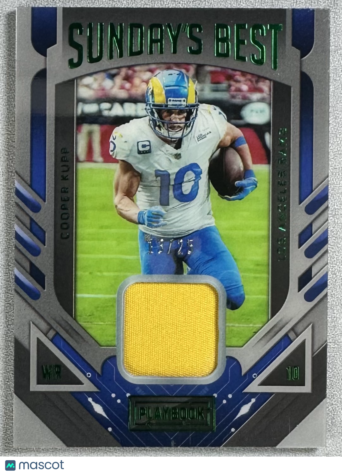 2022 Panini Playbook Cooper Kupp Sunday's Best Green /25 #SB-17