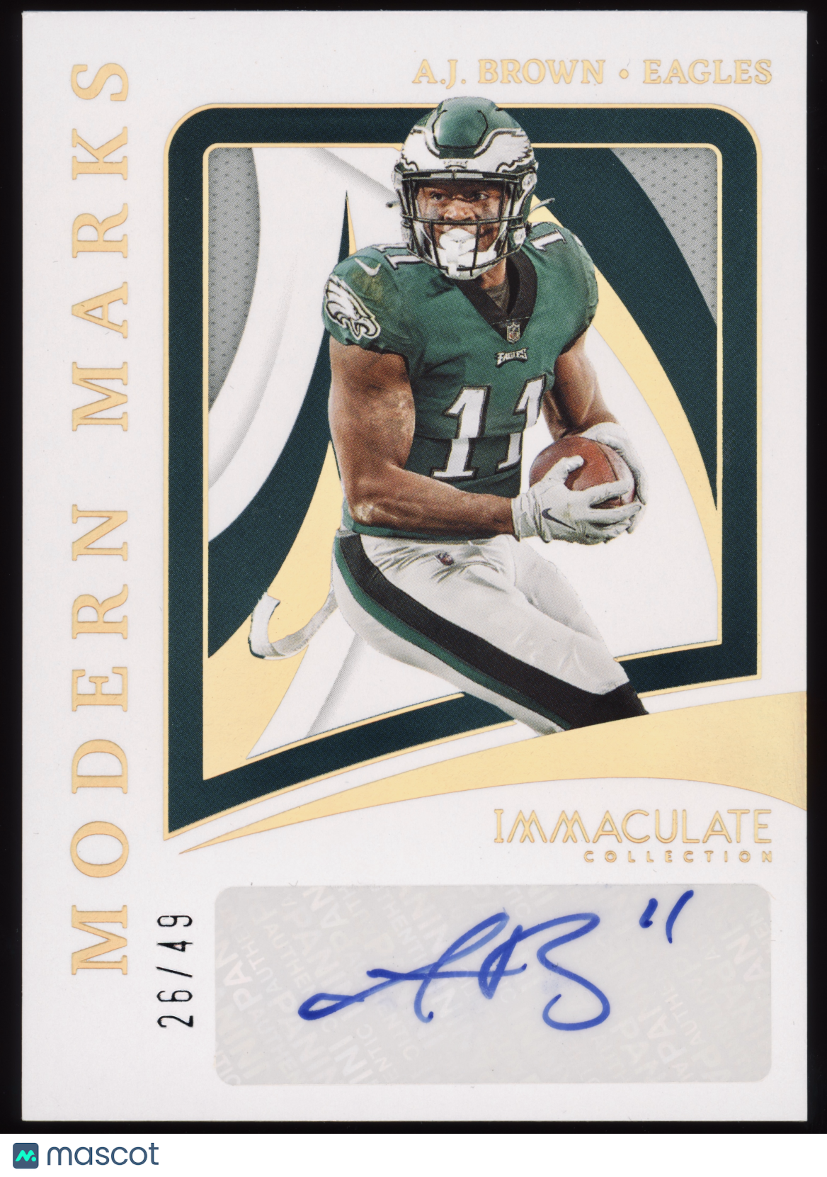 2022 Panini Immaculate Collection A.J. Brown Modern Marks /49 #MMA-AJB