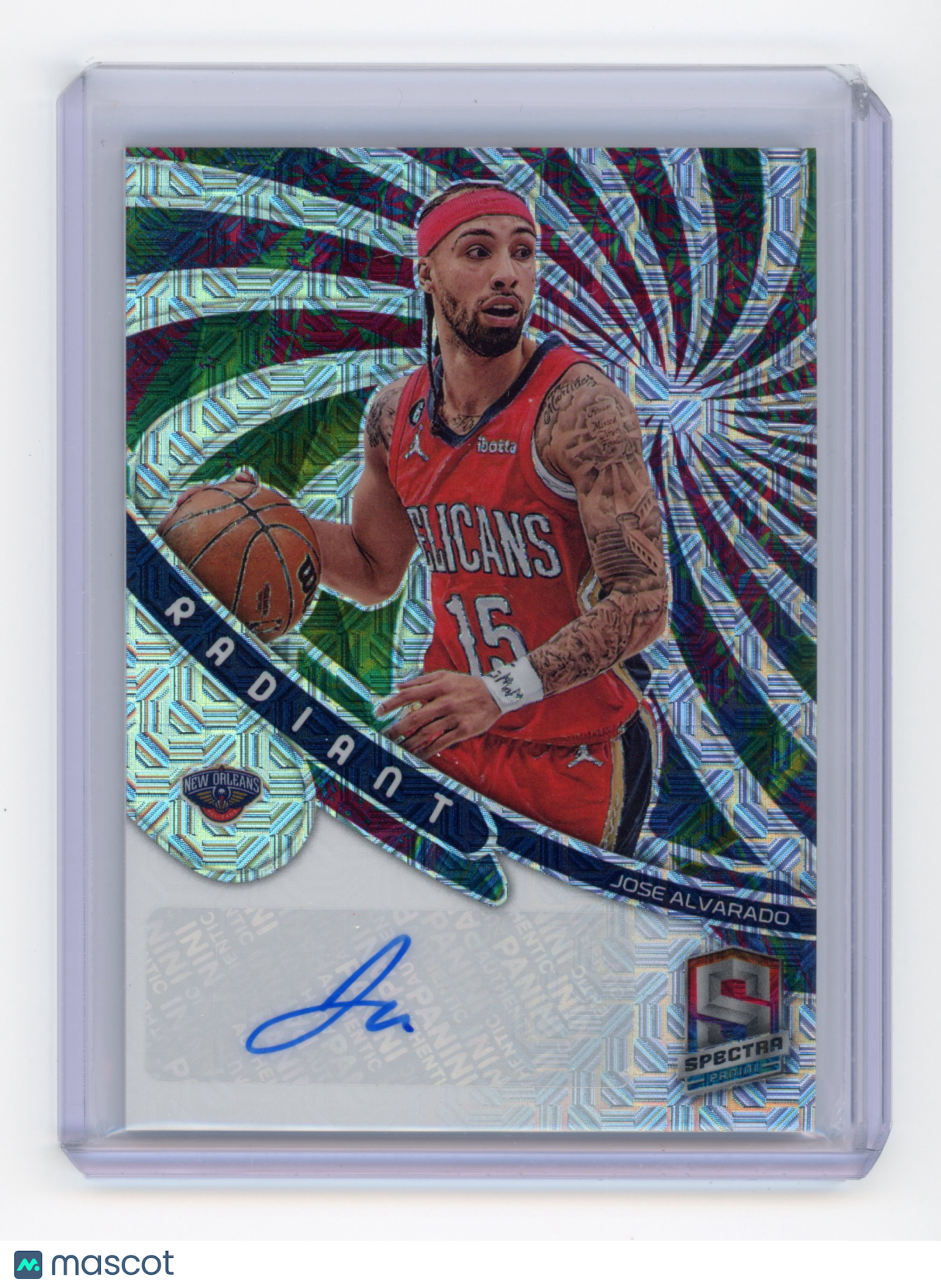 2022 Panini Spectra Jose Alvarado Radiant Signatures Meta 09/25 #RS-JAV