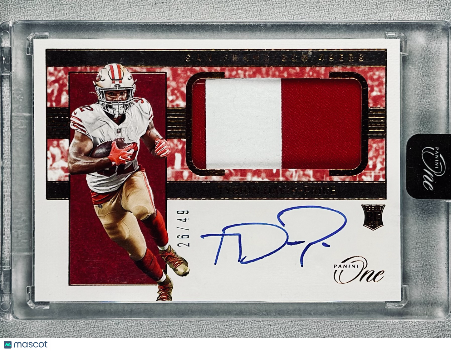 2022 Panini One Tyrion Davis-Price RPA Bronze /49 #27 RC