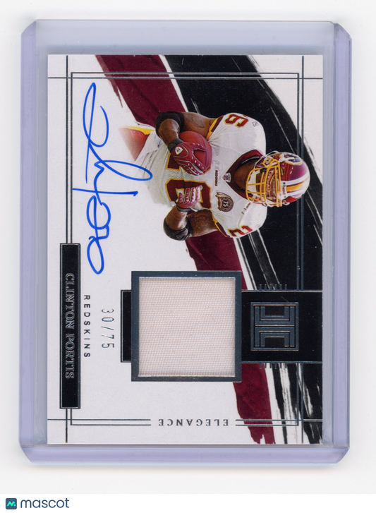 2022 Panini Impeccable Clinton Portis Elegance Patch Auto /75 #ERA-CPO