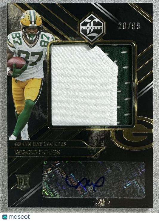 2022 Panini Limited Romeo Doubs RPA /99 RC #181