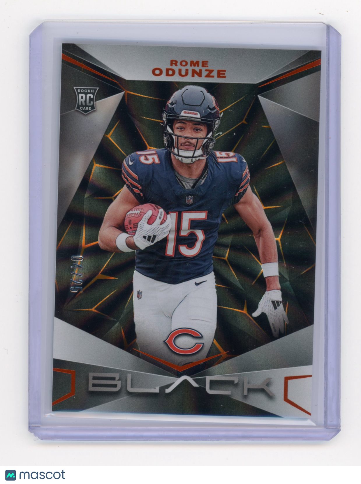 2024 Panini Black Rome Odunze Citrine RC 04/25 #185