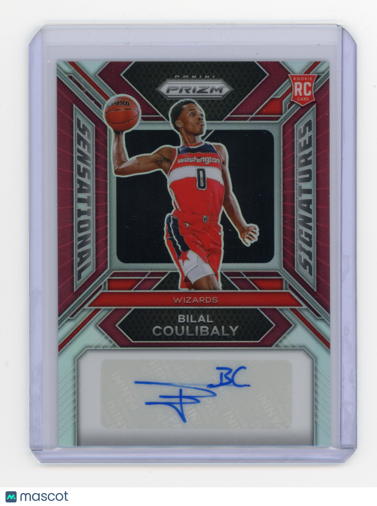 2023 Panini Prizm Bilal Coulibaly Sensational Signatures Red 82/99 RC #SS-BY