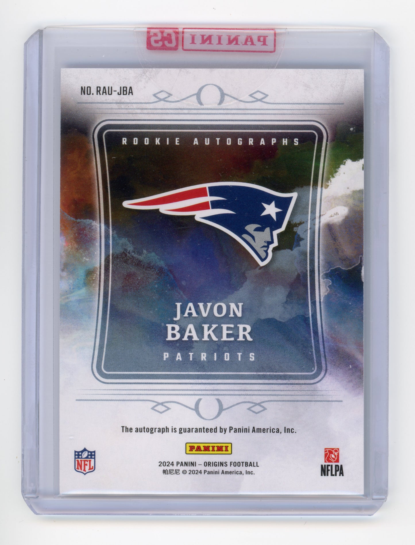 2024 Panini Origins Javon Baker Rookie Autographs RC #RAU-JBA