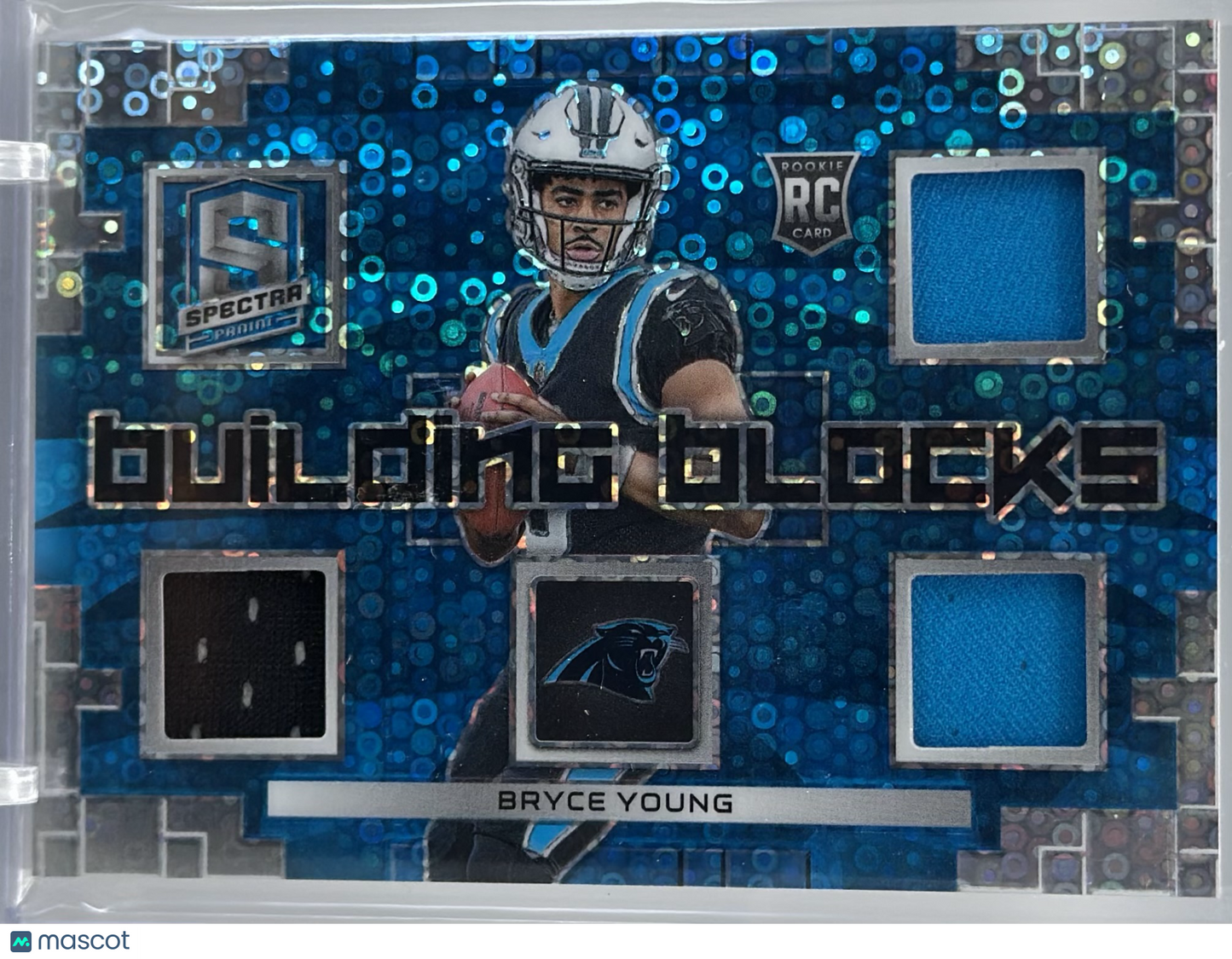 2023 Panini Spectra Bryce Young Building Blocks Blue Neon /60 #BBL-BYO
