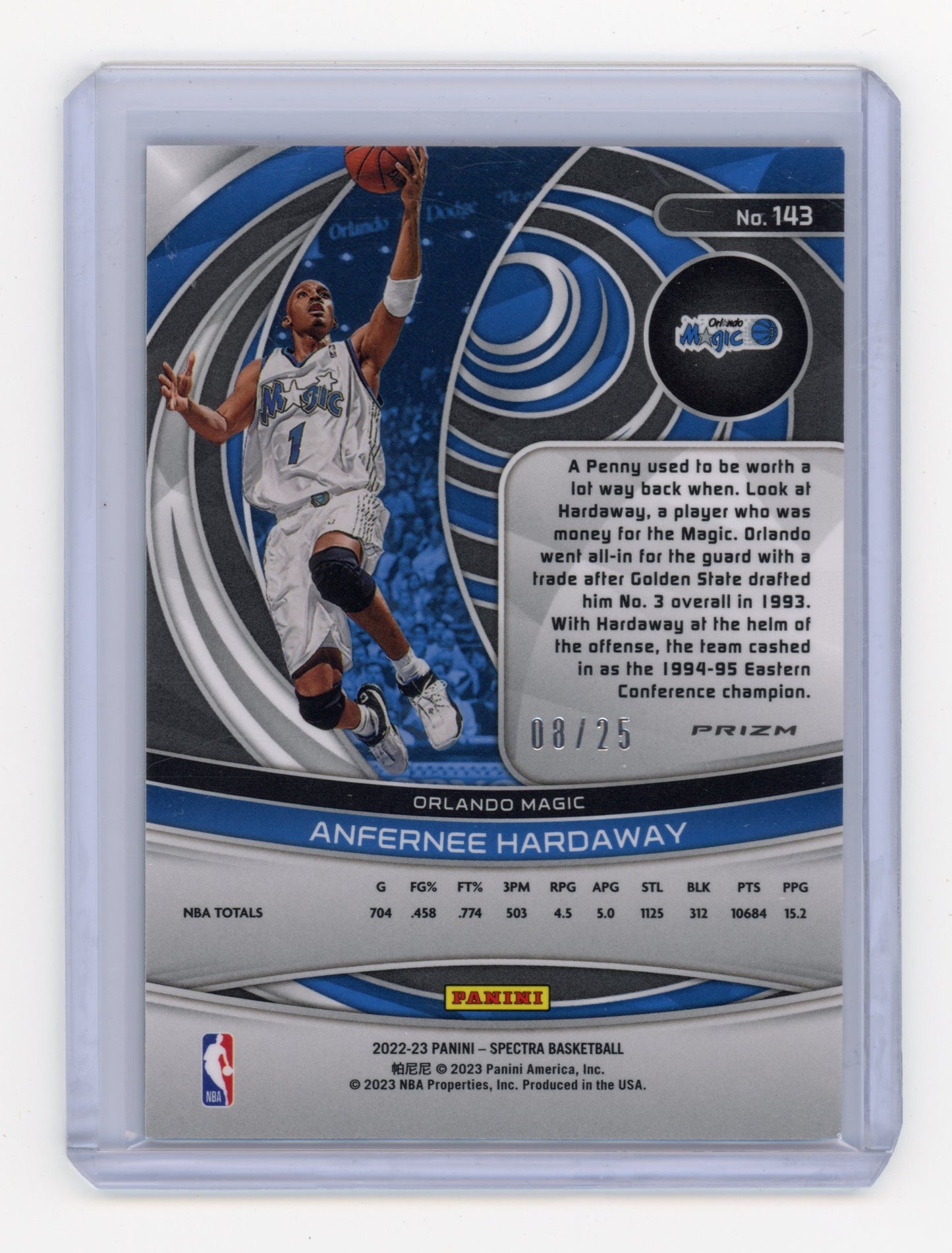 2022 Panini Spectra Anfernee Hardaway Meta 08/25 #143