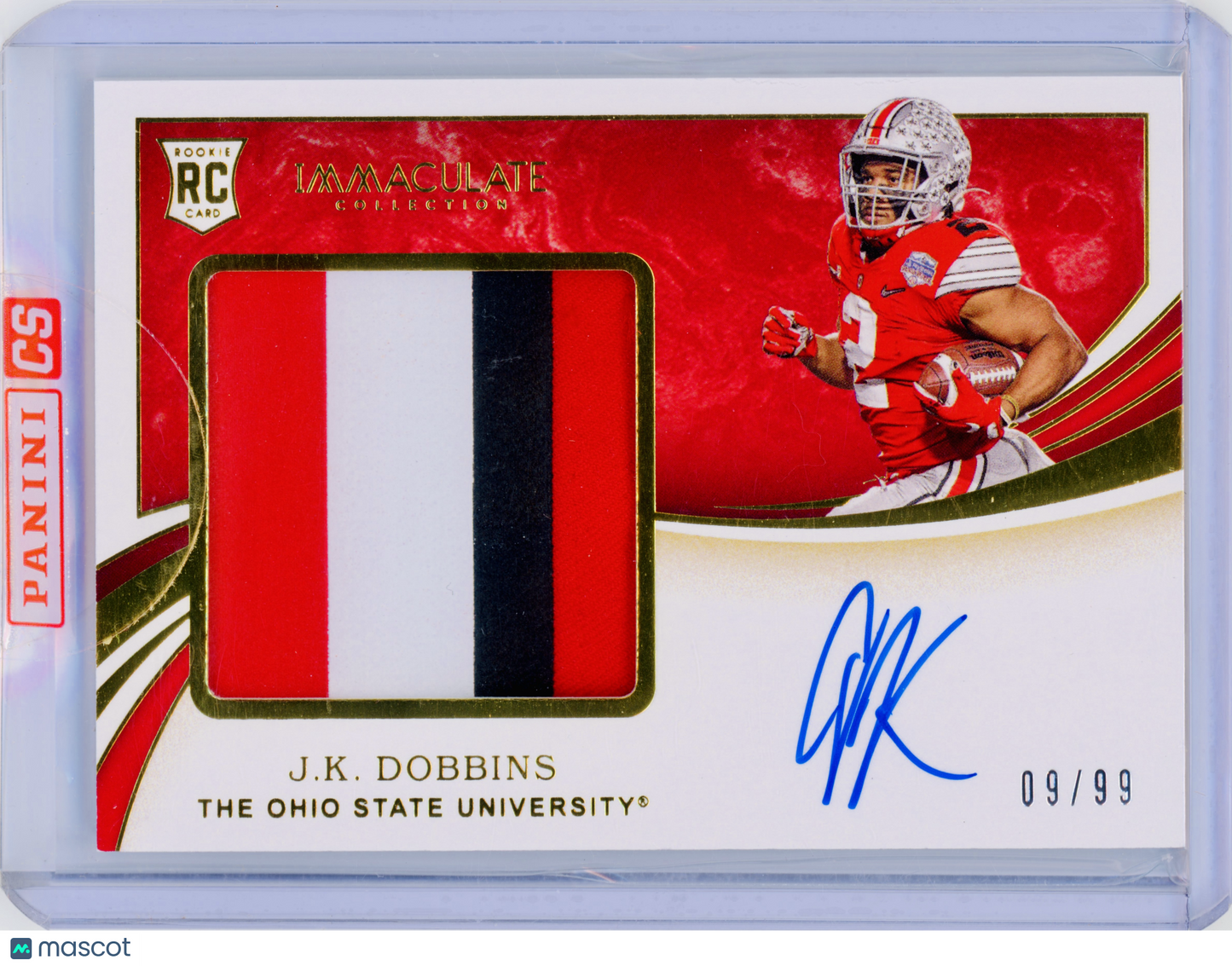 2020 Panini Immaculate Collection Collegiate J.K. Dobbins RPA /99 RC #112