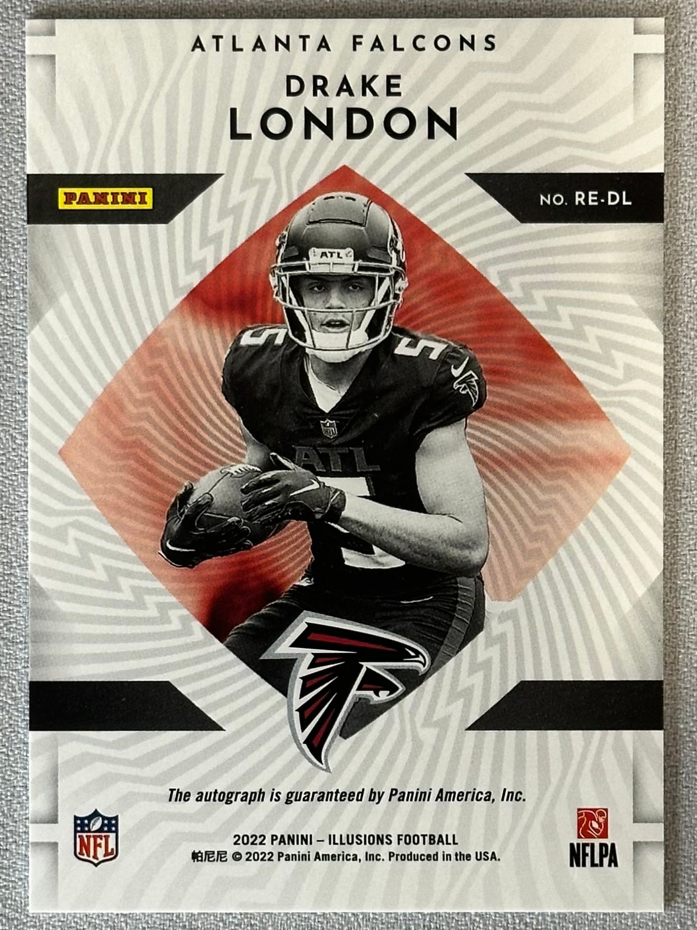 2022 Panini Illusions Drake London Rookie Endorsements Auto /199 RC #REDL
