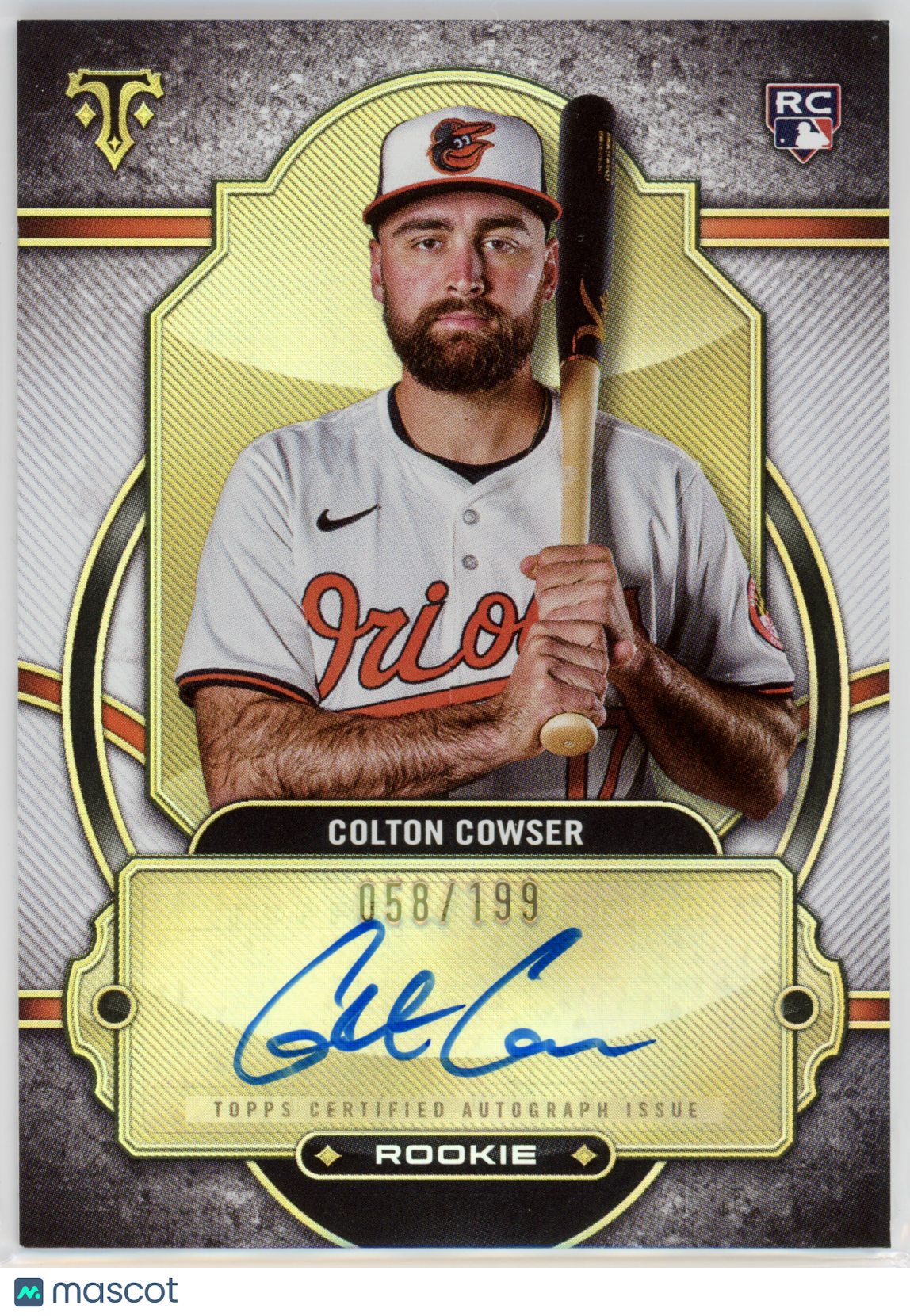 2024 Topps Triple Threads Colton Cowser Rookie Autograph /199 #RA-CC