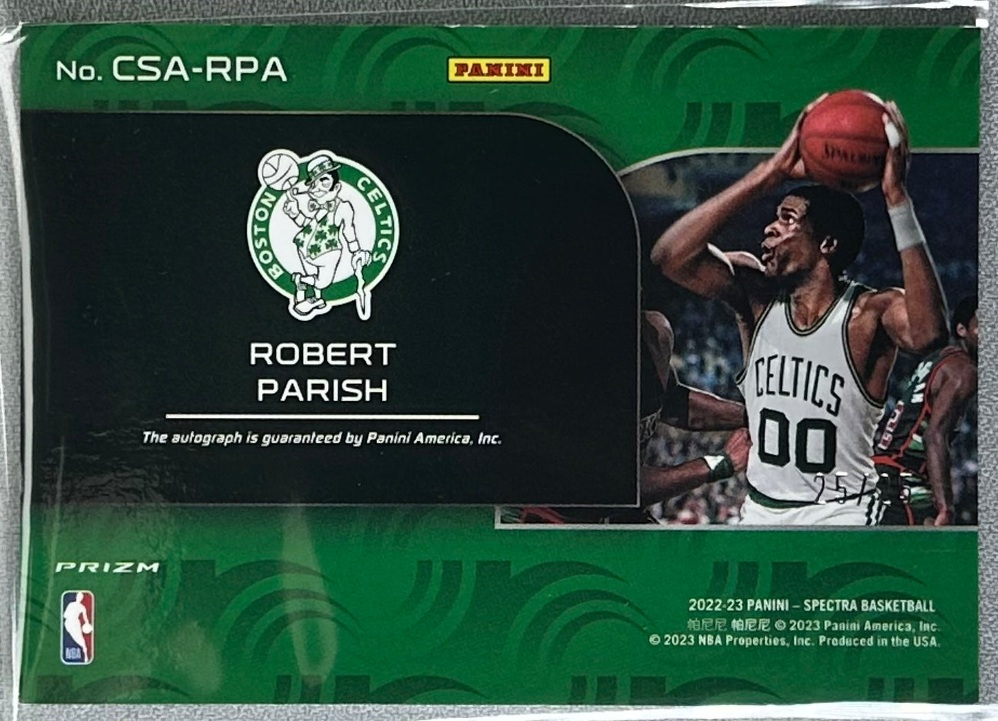 2022 Panini Spectra Robert Parish Catalysts Signatures Meta /25 #CSA-RPA