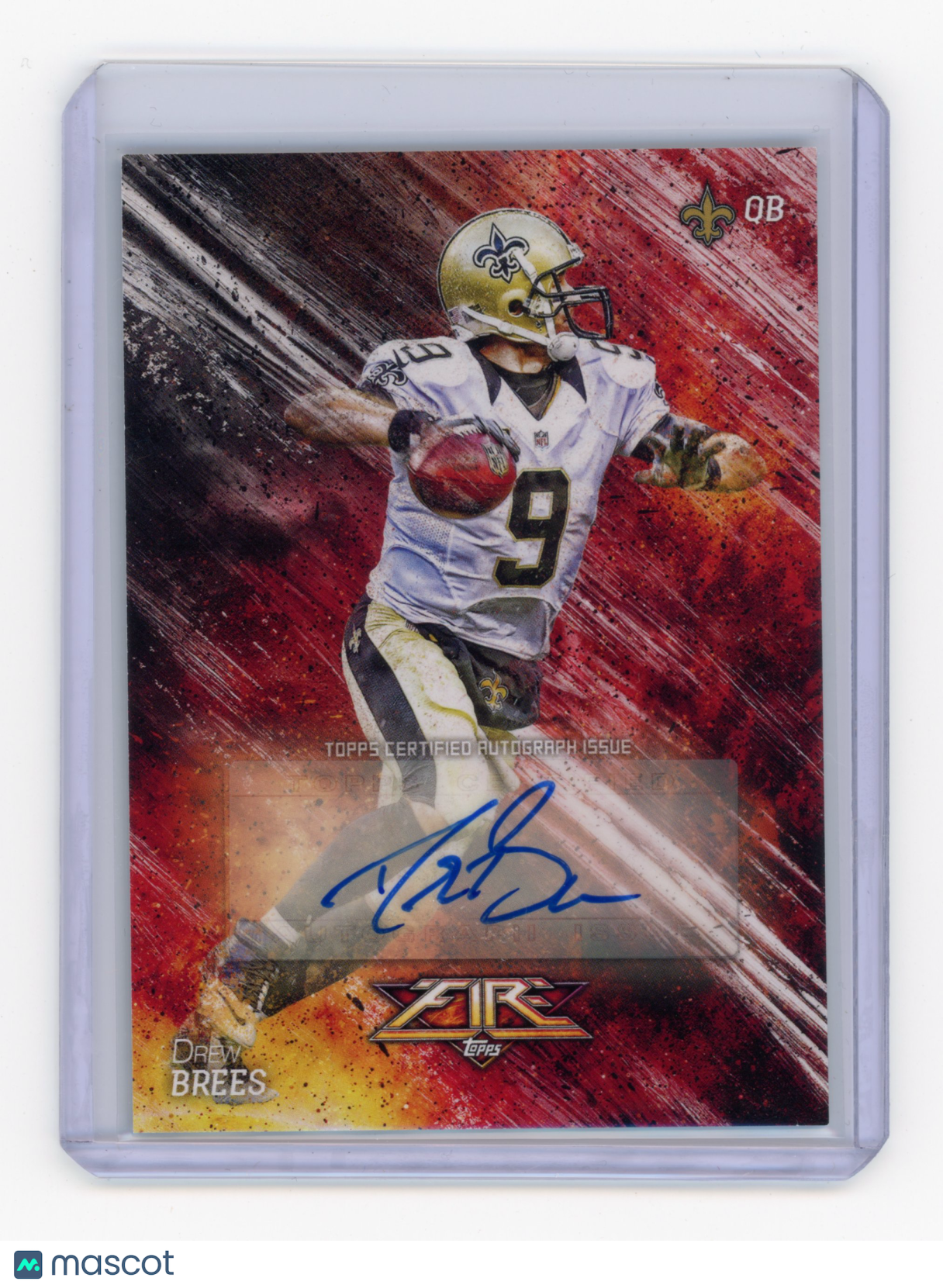 2014 Topps Fire Drew Brees Autograph #FA-DB