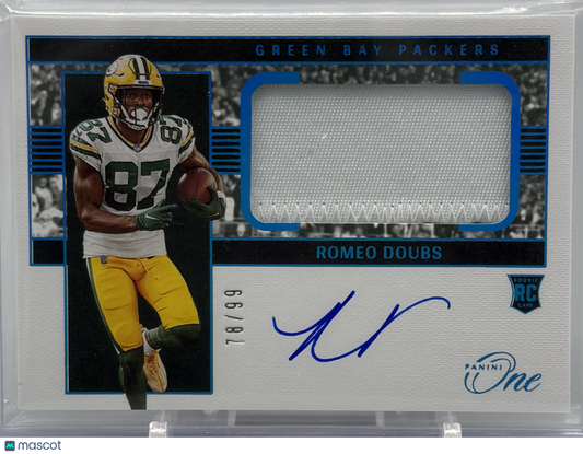 2022 Panini One Romeo Doubs RPA /99 #22