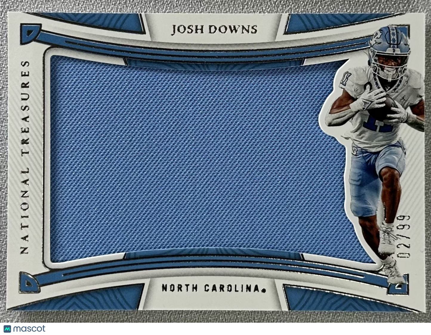 2023 Panini National Treasures Collegiate Josh Downs Rookie Silhouettes /99 RC