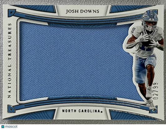 2023 Panini National Treasures Collegiate Josh Downs Rookie Silhouettes /99 RC