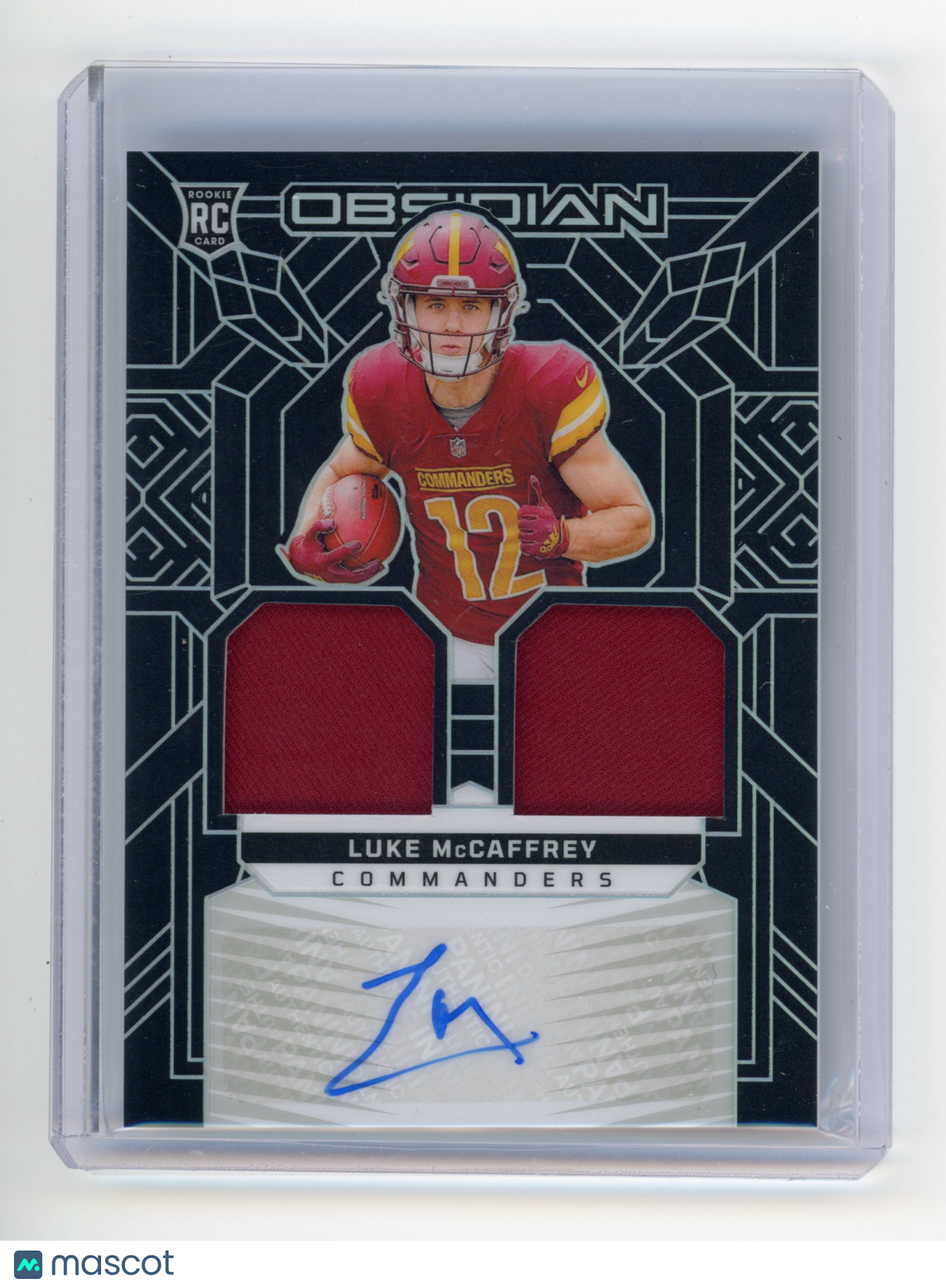 2024 Panini Obsidian Luke McCaffrey Rookie Material Ink /299 #RMI-LMC RC