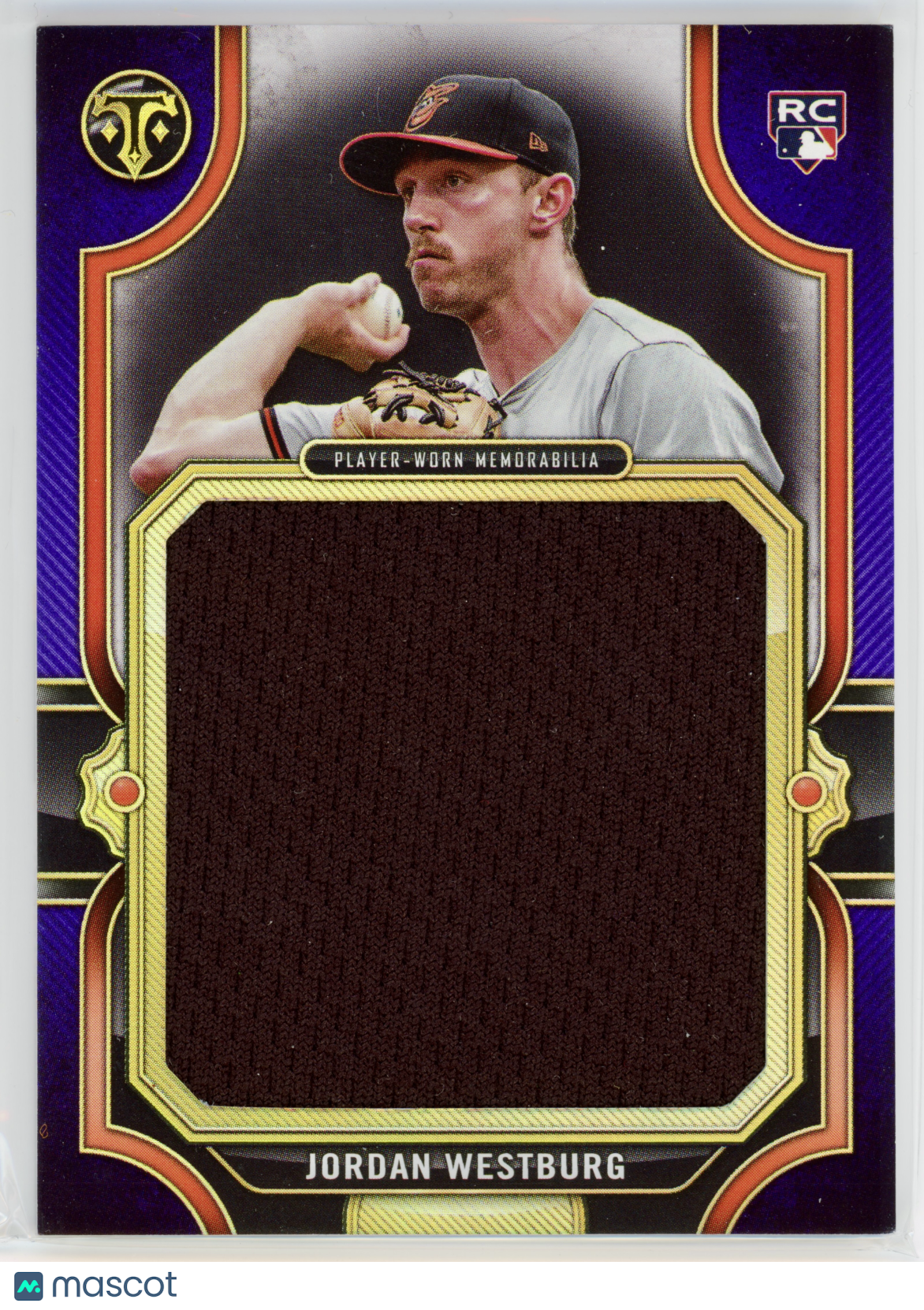 2024 Topps Triple Threads Jordan Westburg Rookie Jumbo Relic Amethyst /36