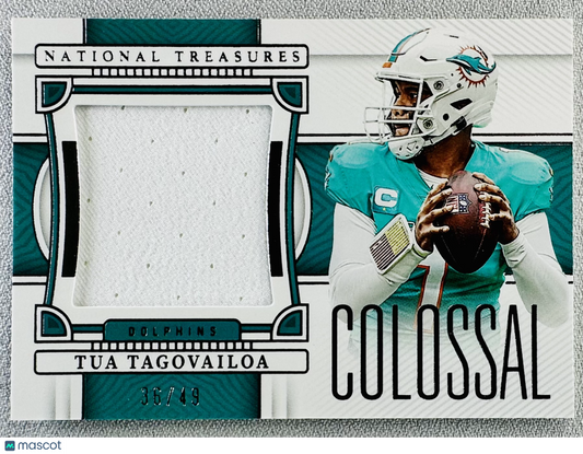2022 Panini National Treasures Tua Tagovailoa Colossal Materials /49 #CMT-TTA